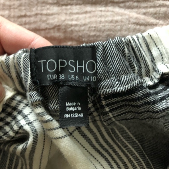 Off the should plaid topshop shirt - Picture 2 of 2